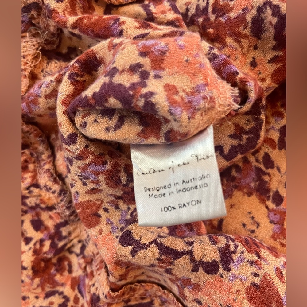 Children of the Tribe luxury Australian brand girls dress floral flowy sz 8/10 - Picture 6 of 11